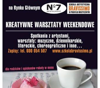 Kreatywne Warsztaty dla dzieci Mały Mozart przy Kafce…